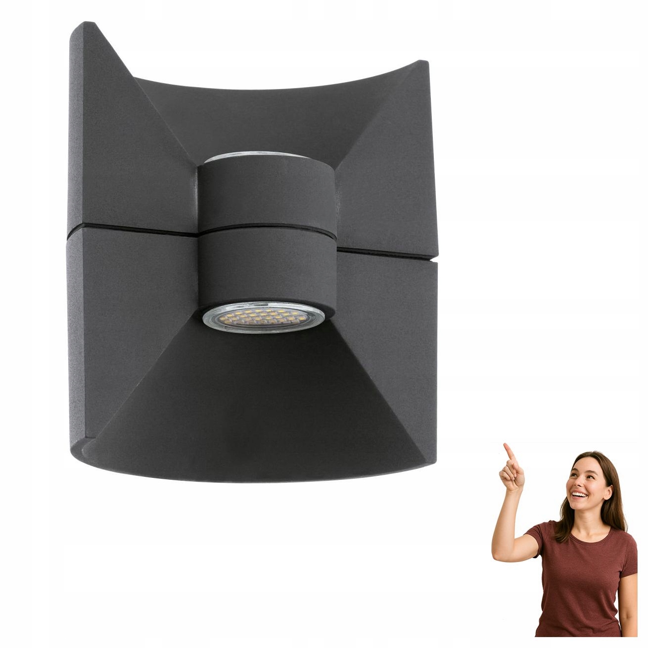 Nástenná Led lampa 2x2,5W Redondo 93368 Eglo