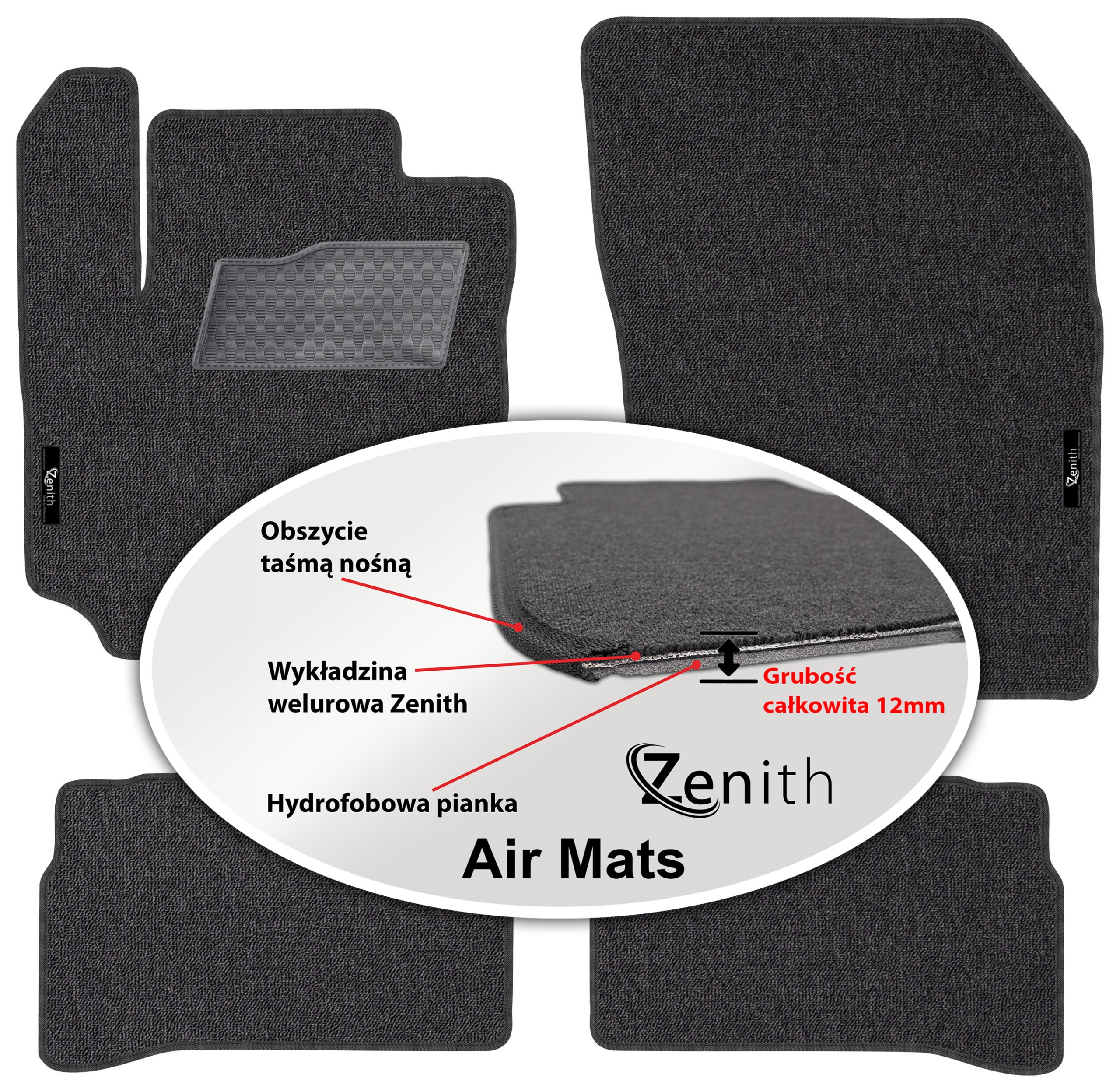 Suzuki Vitara II 2014 Velurové koberce do auta Zenith Air Mats