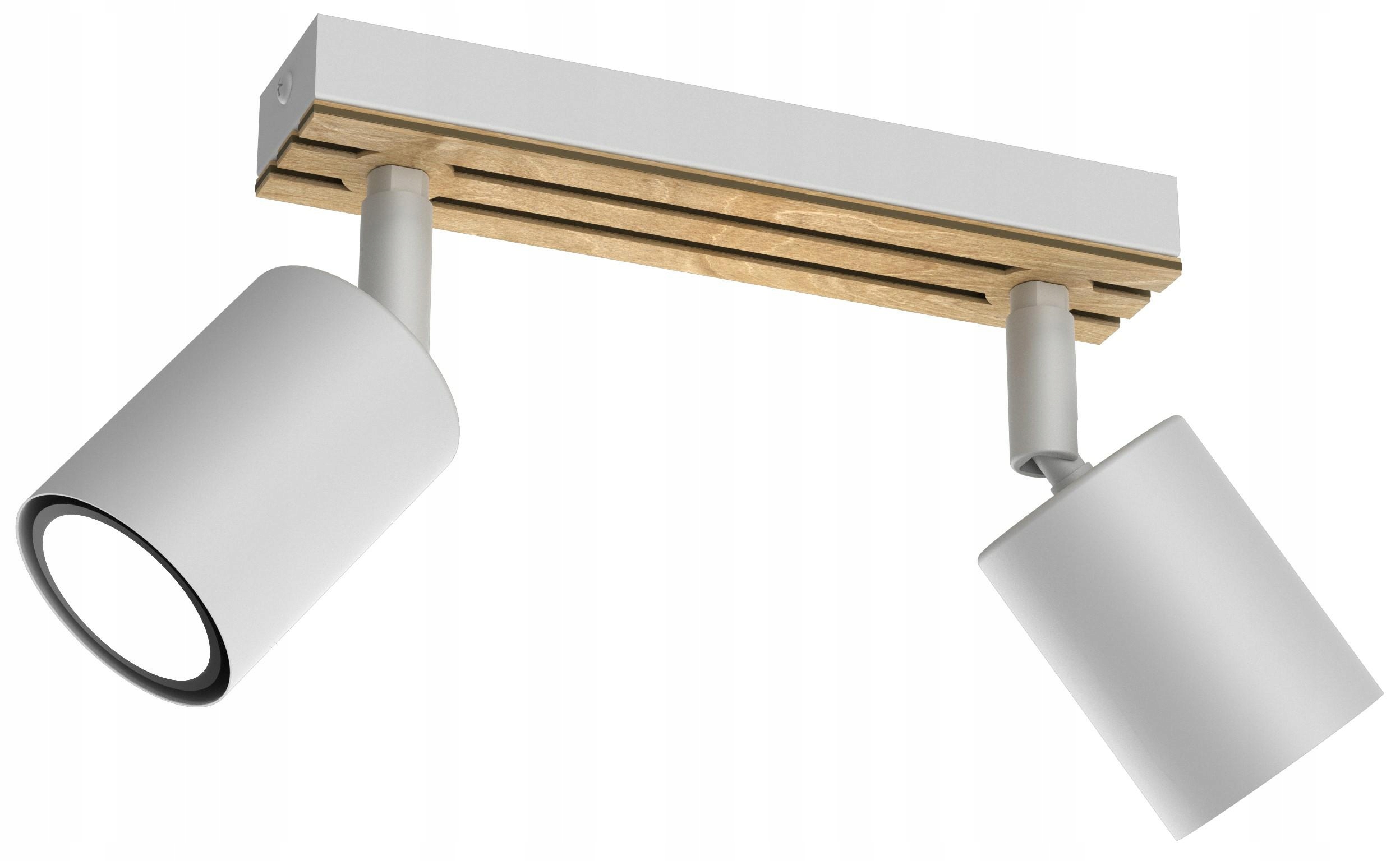 Stropní Svítidlo Spot Terra Bílá Hnědá Pohyblivé Stínidla Reflektor Lamele