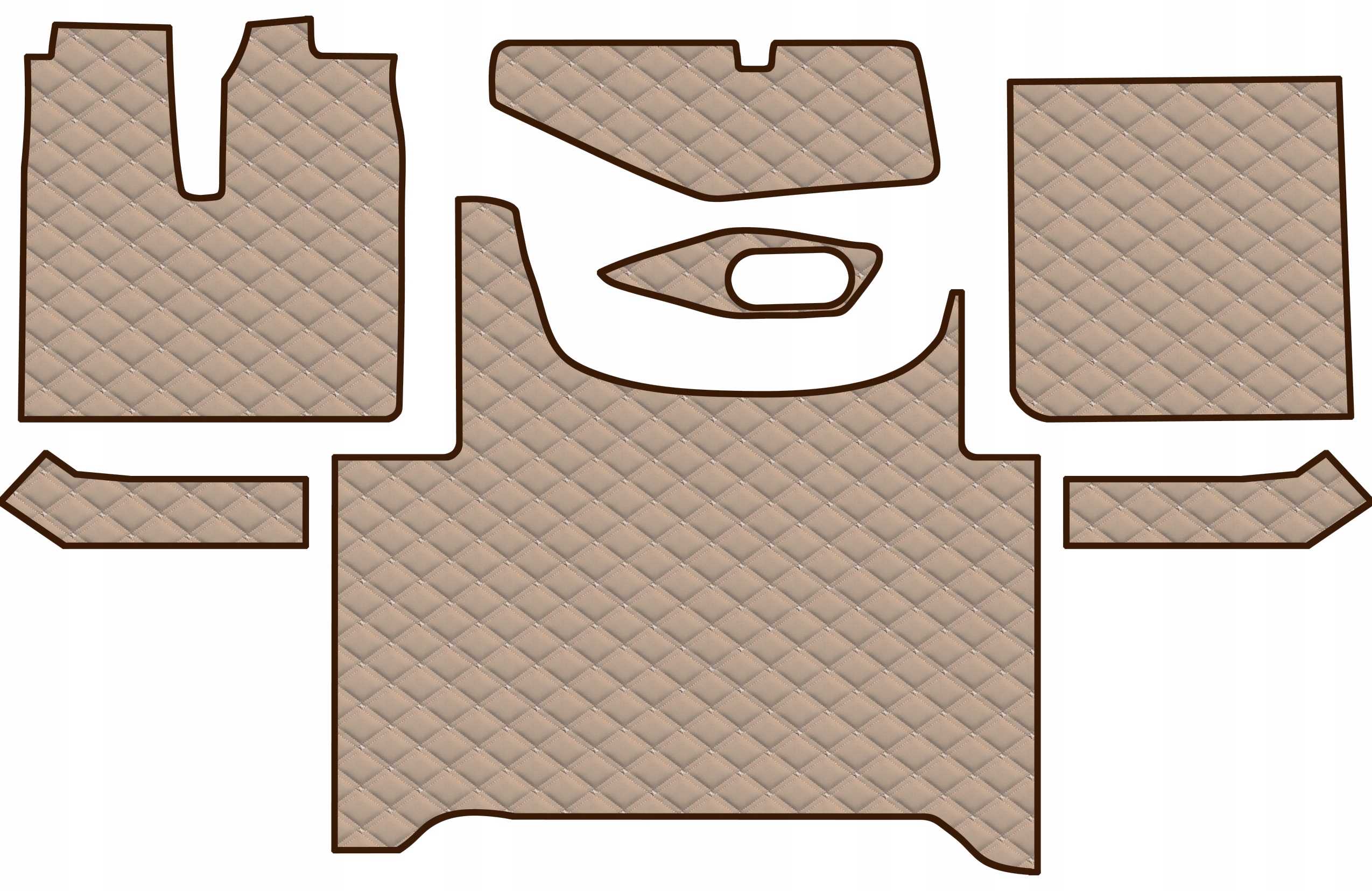 Dvojitě prošívané koberce Royal Man Tgx 2020 2 zásuvky