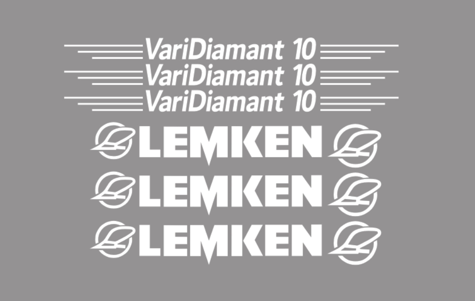 Samolepky s nálepkou Lemken VariDiamant 10