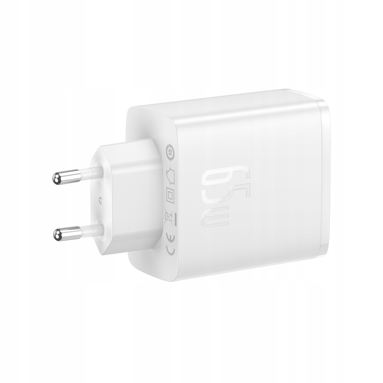 BASEUS SZYBKA ŁADOWARKA ZASILACZ 3x USB USB-C TYP-C 65W PD3.0 QC3.0 AFC SCP Kod producenta P10152301213-00