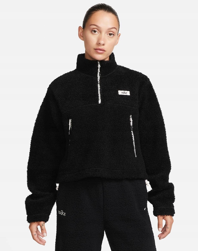 Mikina Nike Polar dámská Oversize Teplá na zinme DQ6242-010 vel. XL