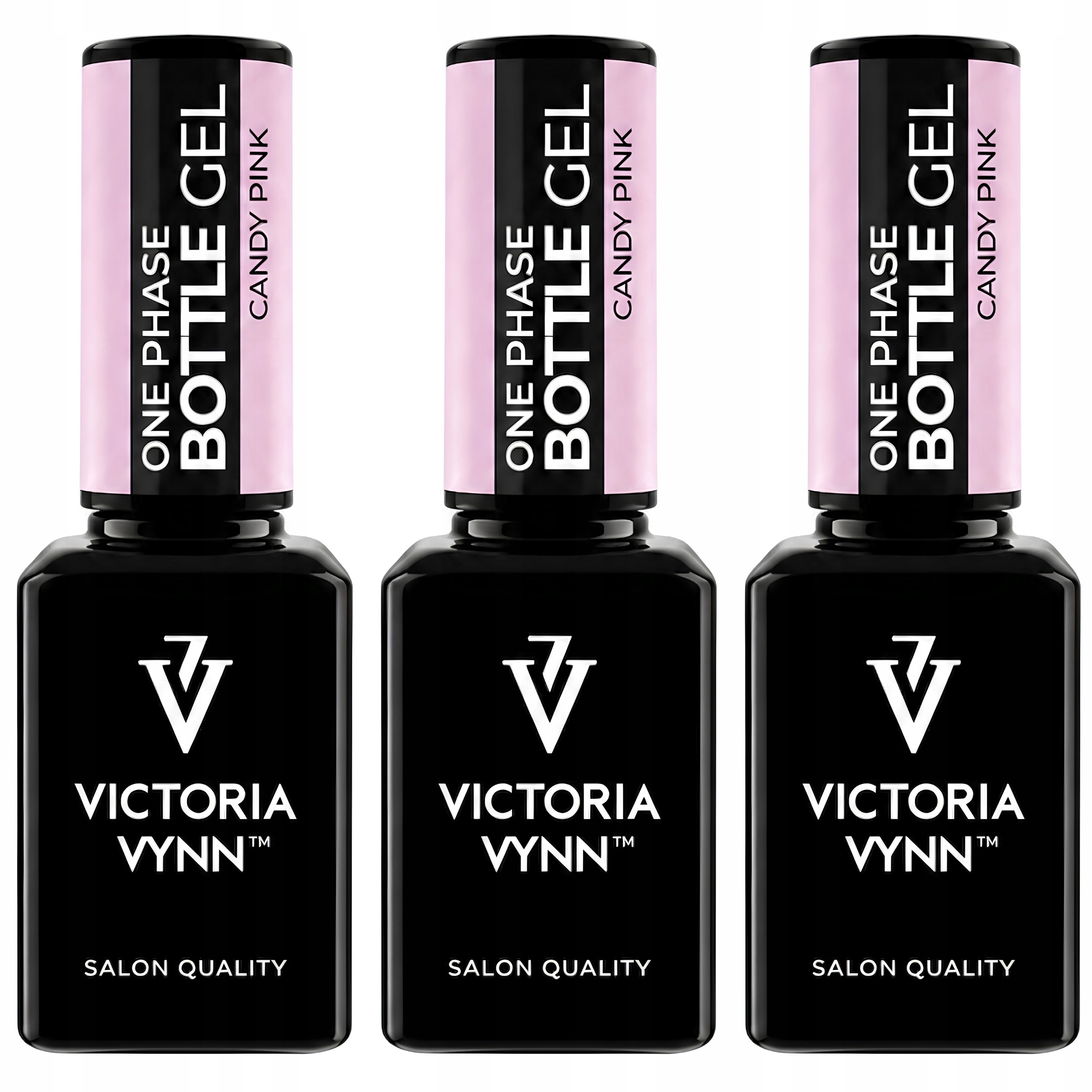 3 x Victoria Vynn Bottle Gel One Phase Candy Pink Stavební Gel v lahvi