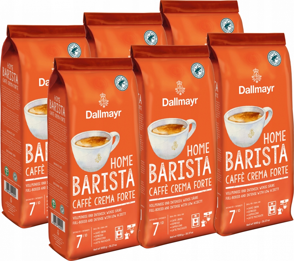 Kawa ziarnista Dallmayr Home Barista Caffè Crema Forte 1kg intensywna x6
