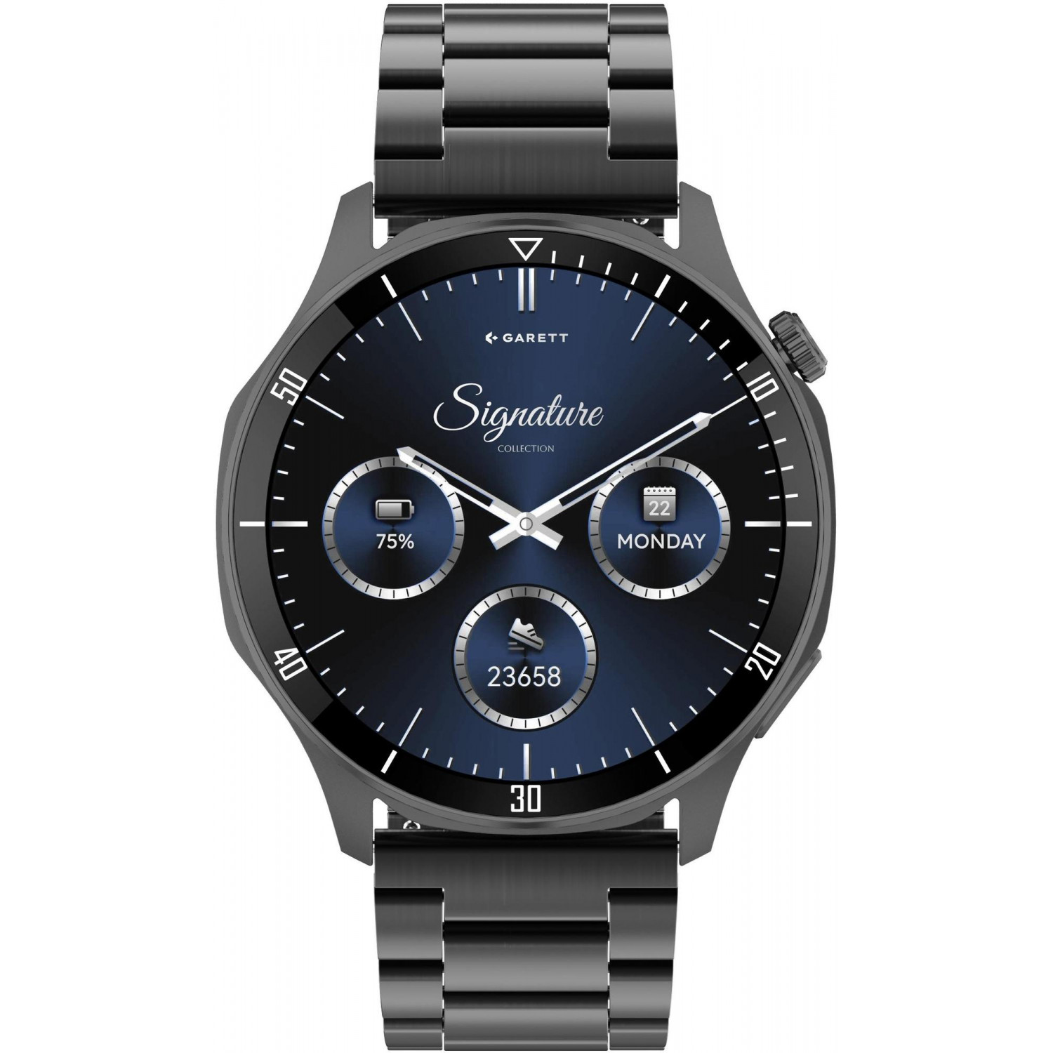 Pánske inteligentné hodinky Garett 5904238485149 čierny náramok
