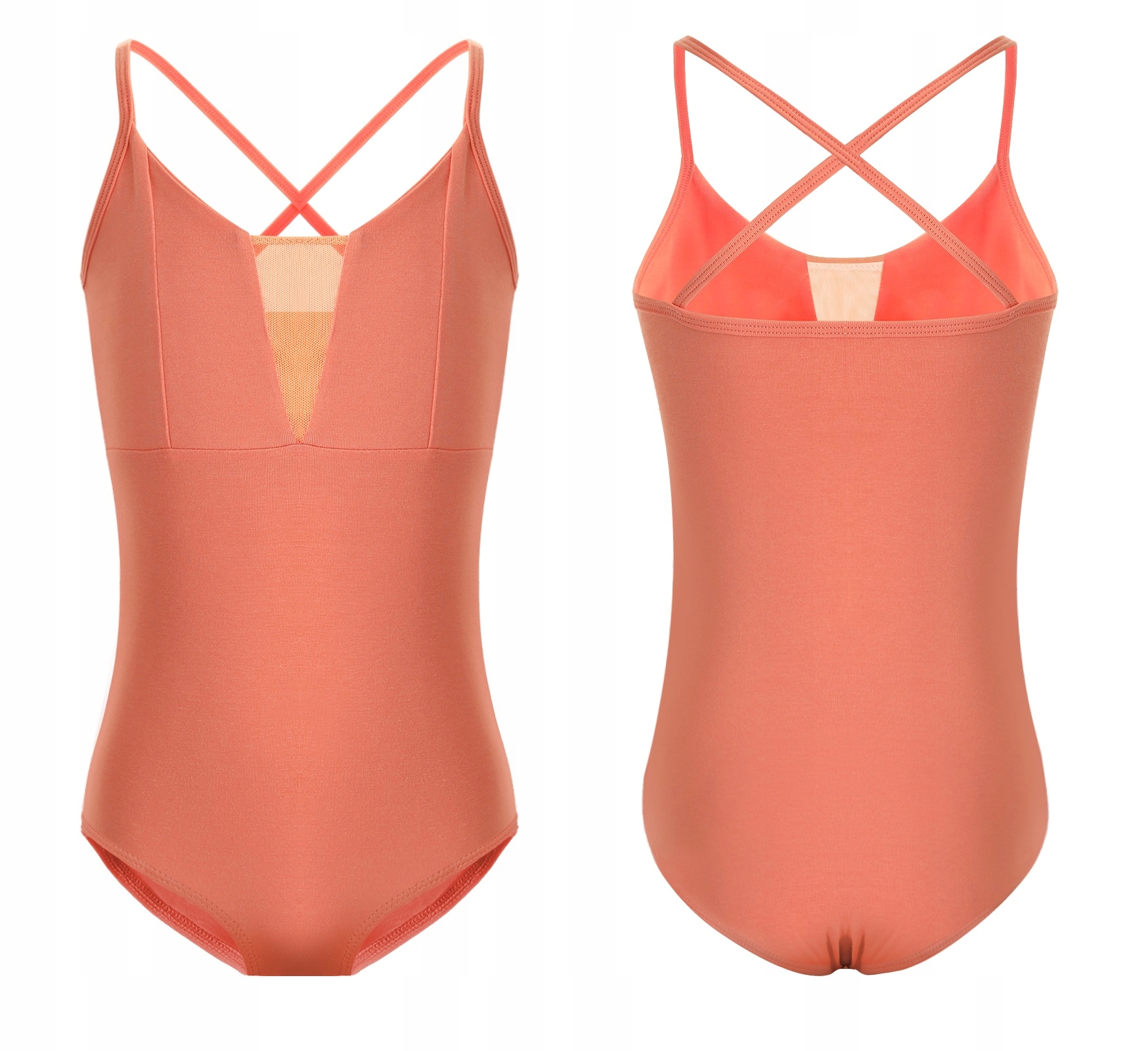 Body Baletowe Strój Do Tańca Baletu Morelowe 150