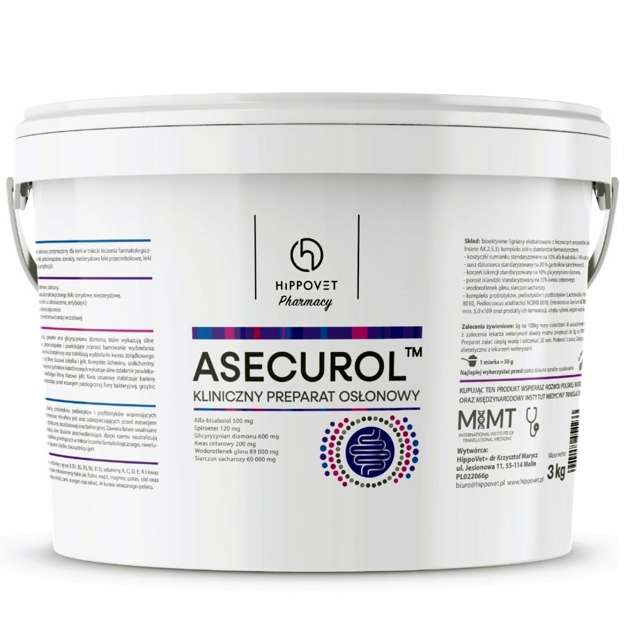 Hippovet Asecurol 3 kg preparat osłonowy