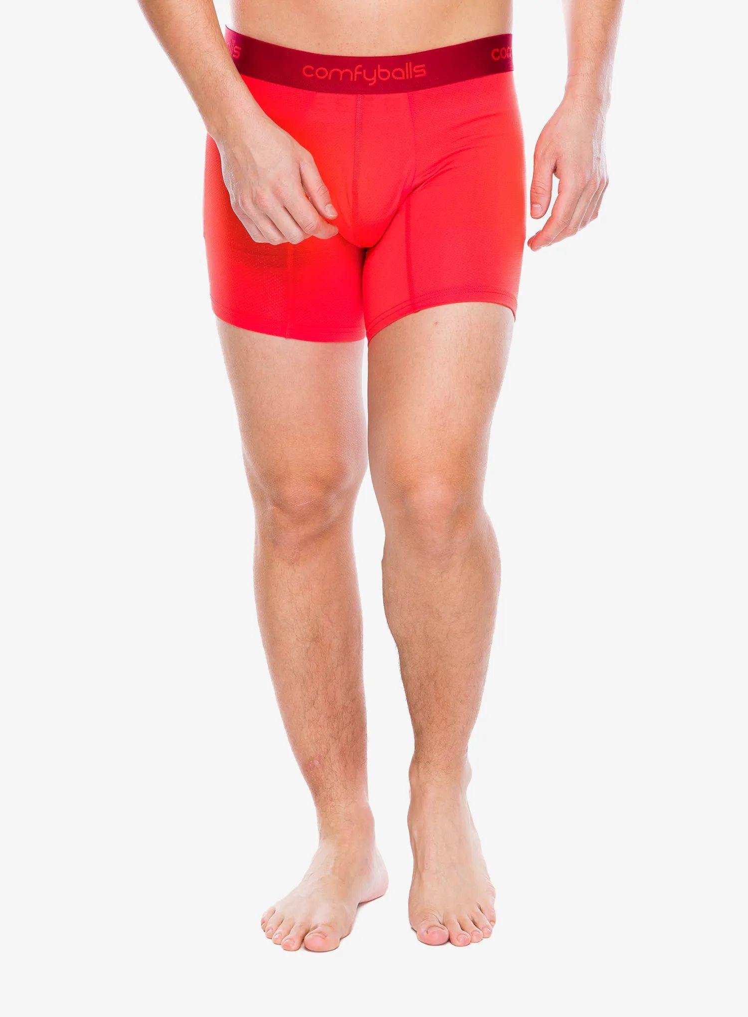 Bokserki termoaktywne Comfyballs Long Performance plasma red M