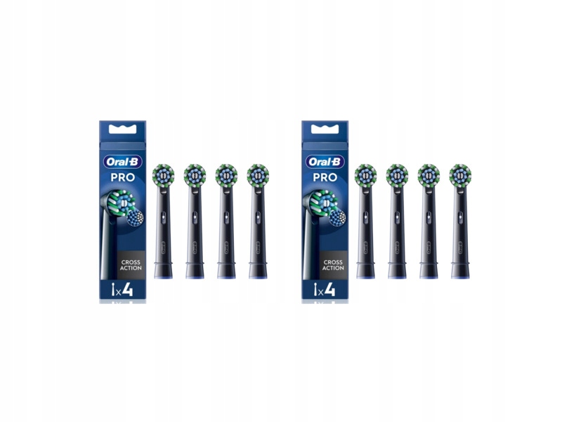 Końcówka szczoteczki Oral-b Pro Cross Action Czarny (2x4 szt.)