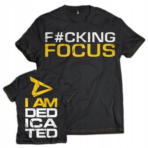 KOSZULKA NA SIŁOWNIE MOTYWACYJNA SPORTOWA OPIĘTA