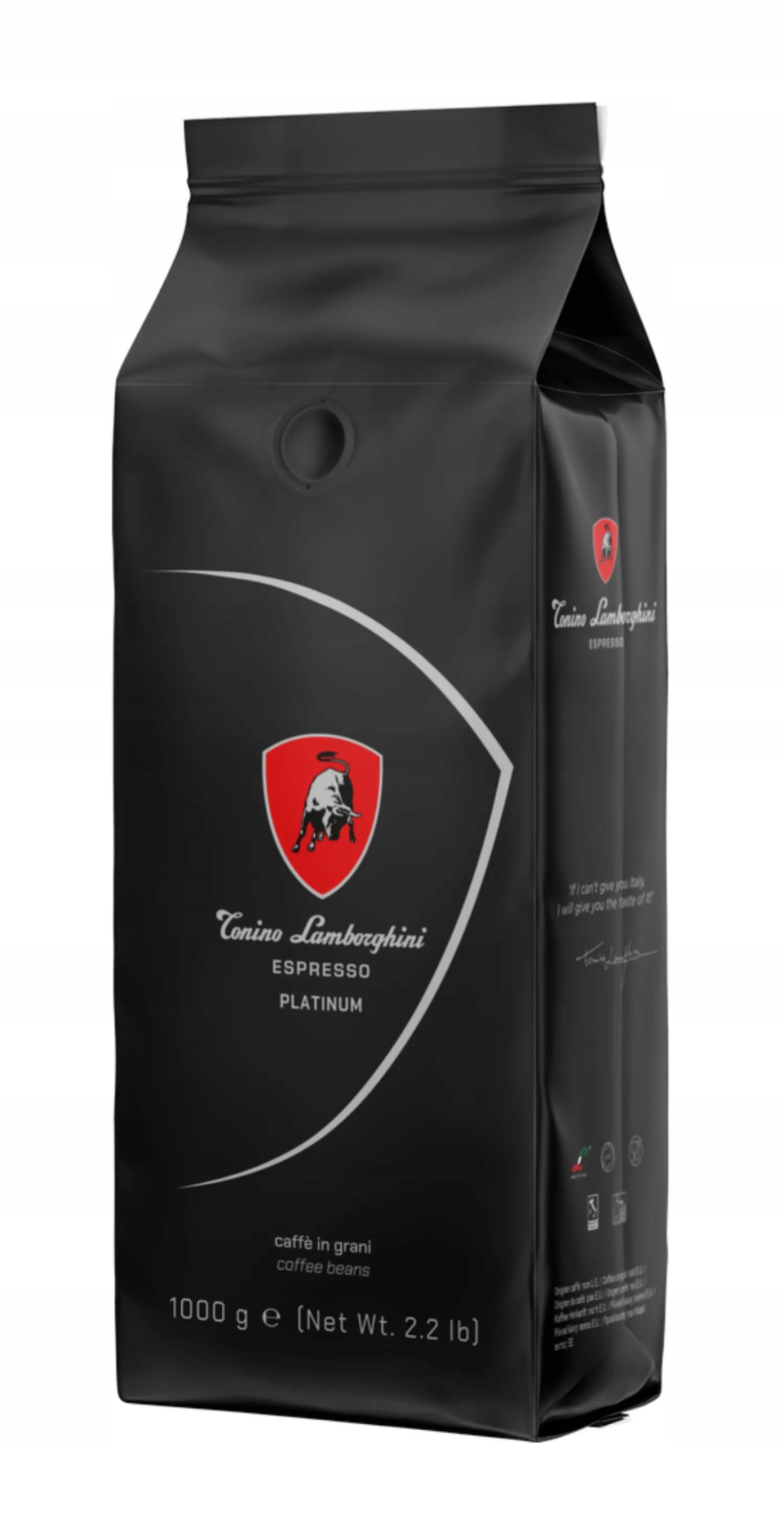 Levně Káva Zrnková Tonino Lamborghini Platinum 1 kg – Arabica 95 %