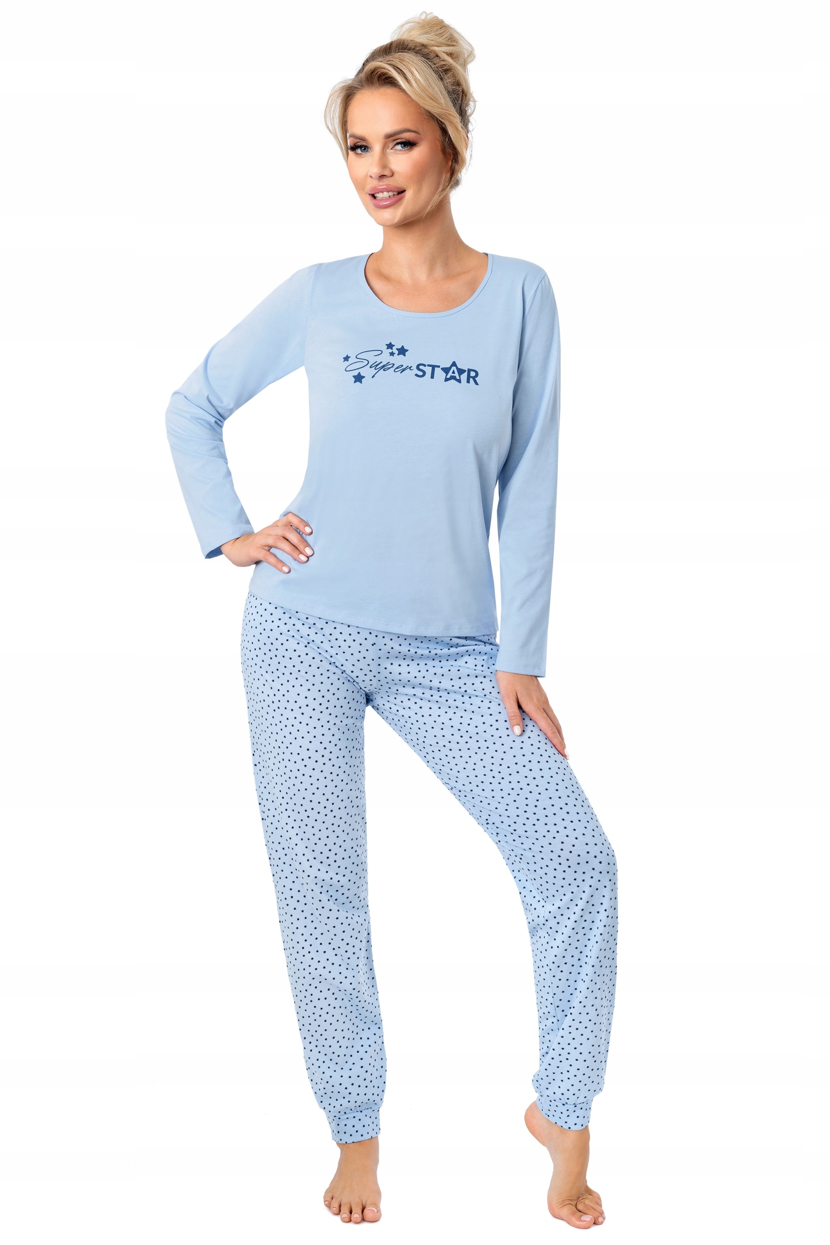 Pyžamo Star Long XL modré