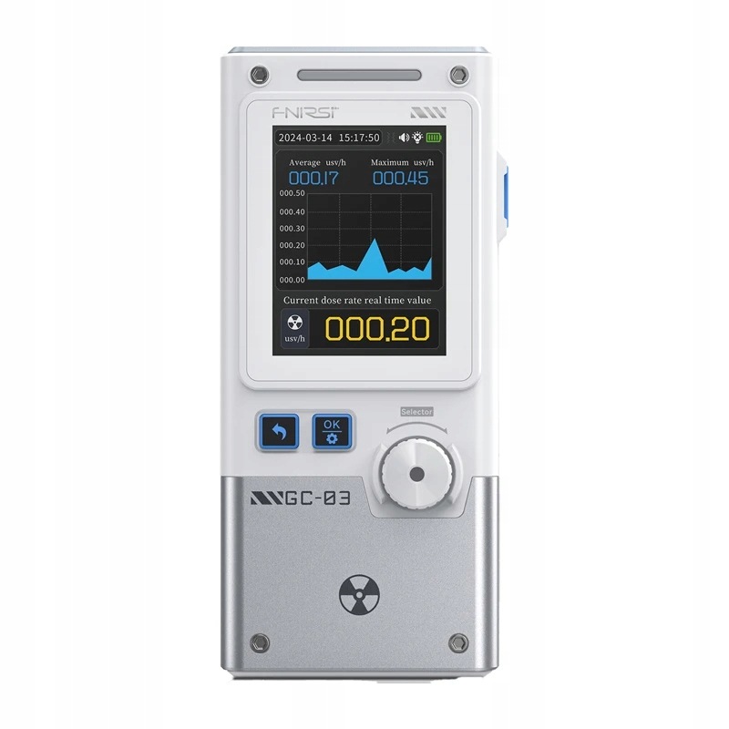 Multifunkční detektor ionizujícího záření Fnirsi GC-03 Wt