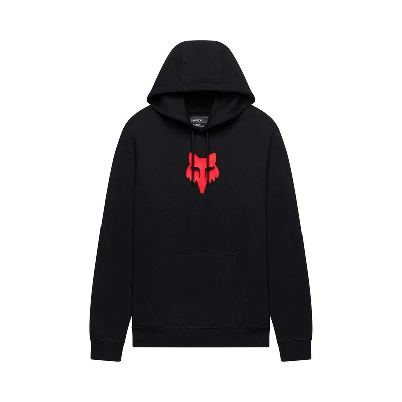Mikina S Kapucňou Fox Head Fleece Po Black Red (XL)