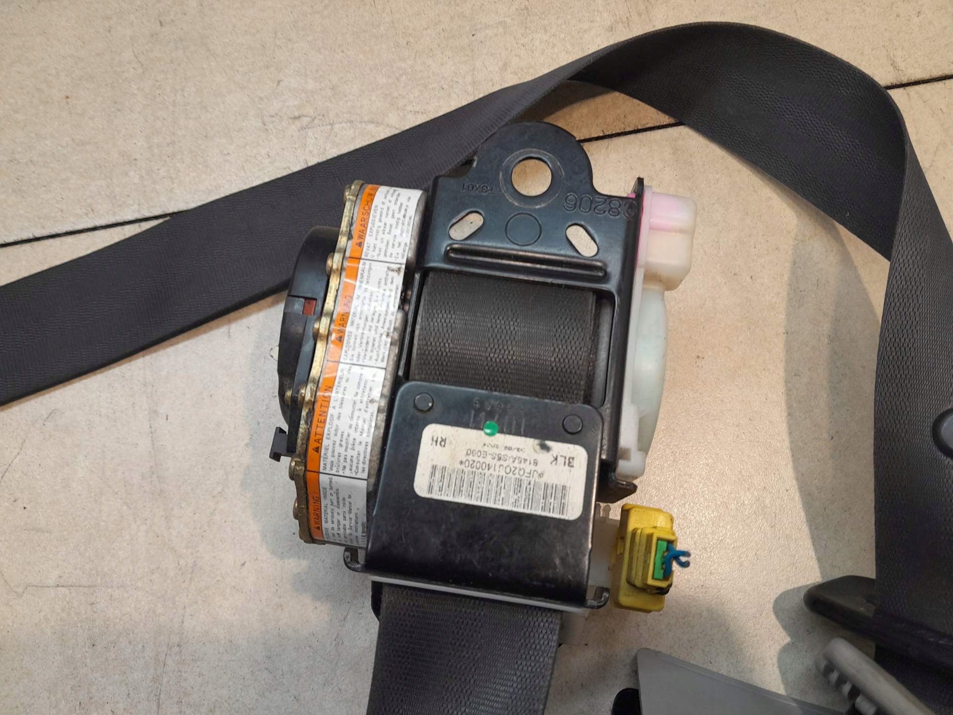 tension belt safety right front HONDA CIVIC VII