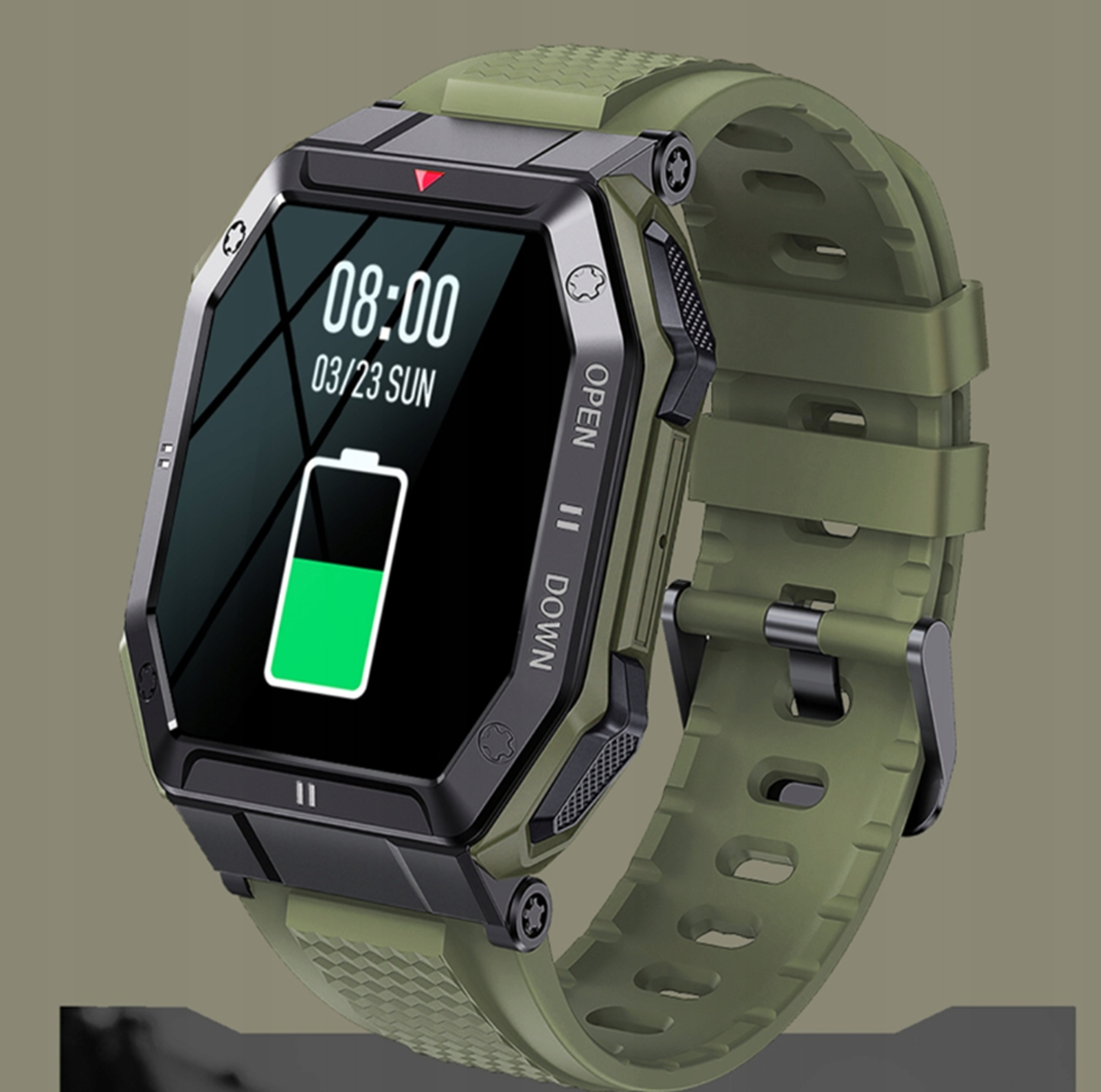 LUKSUSOWY SMARTWATCH Zegarek Męski SPORT NEW MODEL Kompatybilność systemowa Android iOS