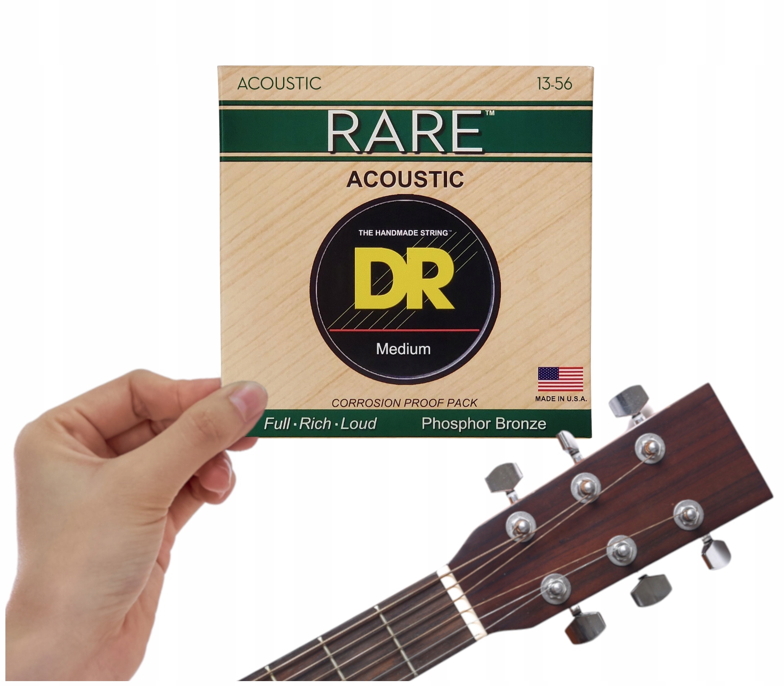 Struny do Gitary Akustycznej 13-56 Dr Strings Rare
