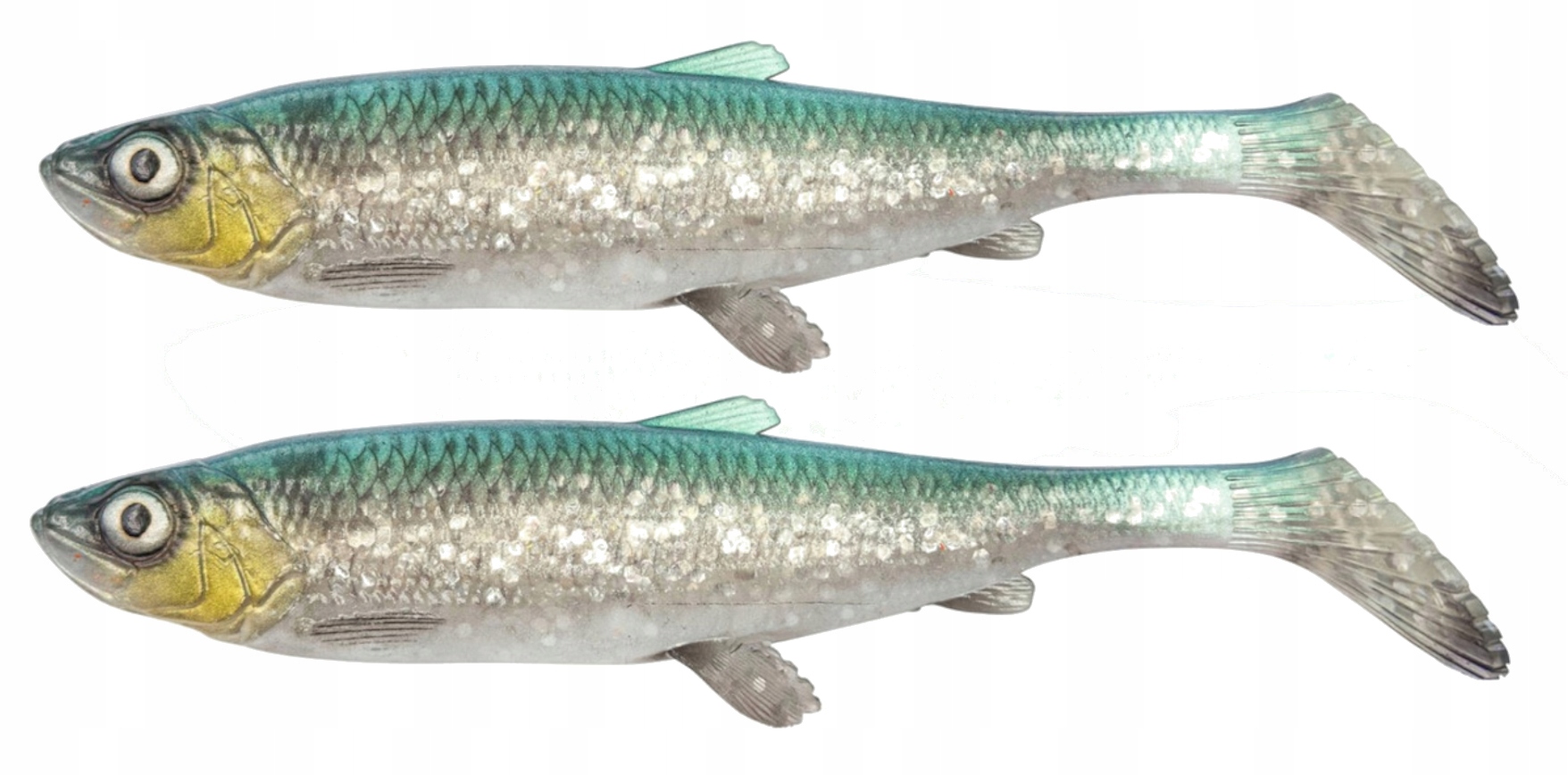 2x Guma Savage Gear 3D Herring Shad V2 17,5cm 35g Green Silver