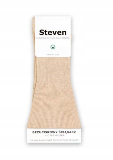 

Steven skarpety bezuciskowe 018 39-42 beż melanz