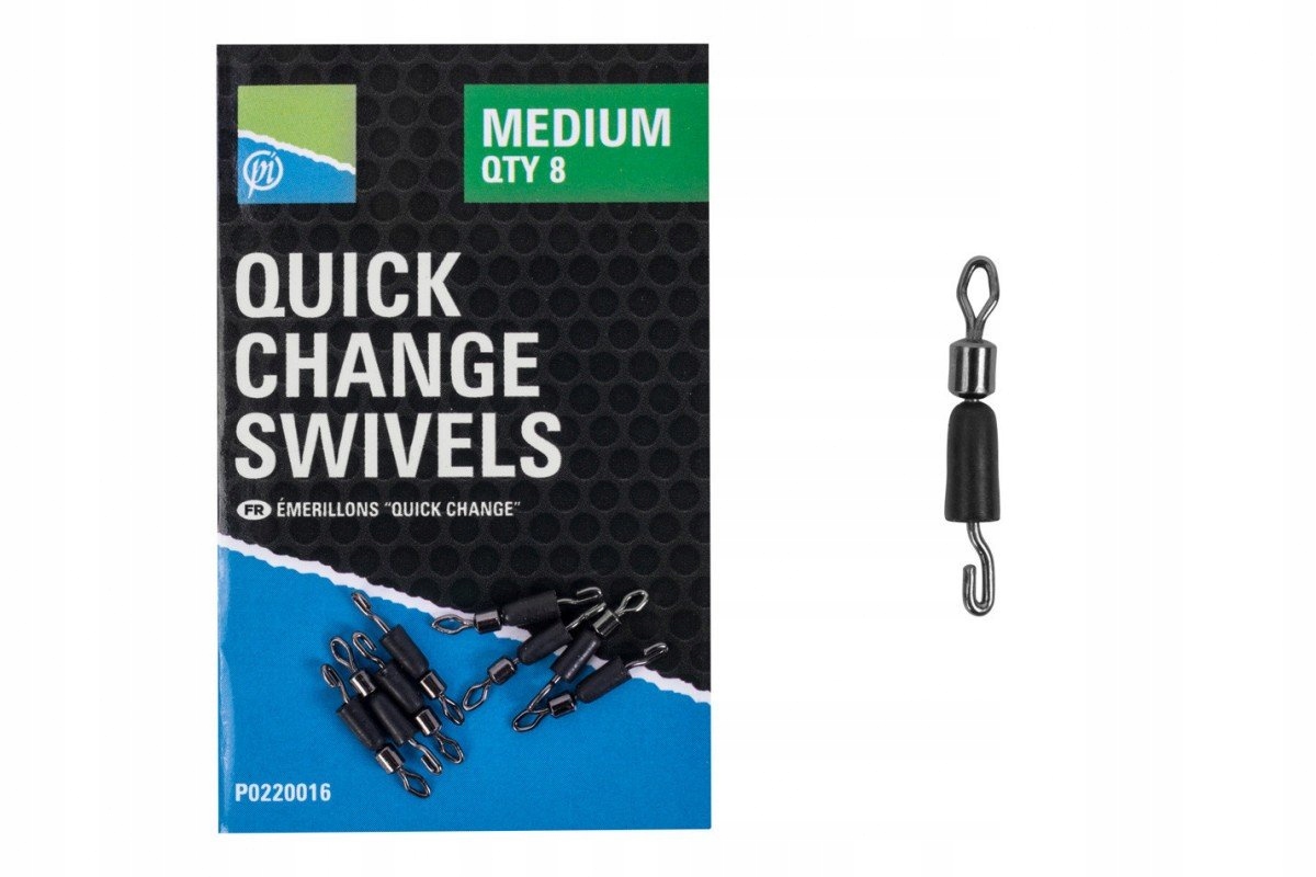 Łączniki do Przyponu Preston Quick Change Swivels Medium 8 szt.