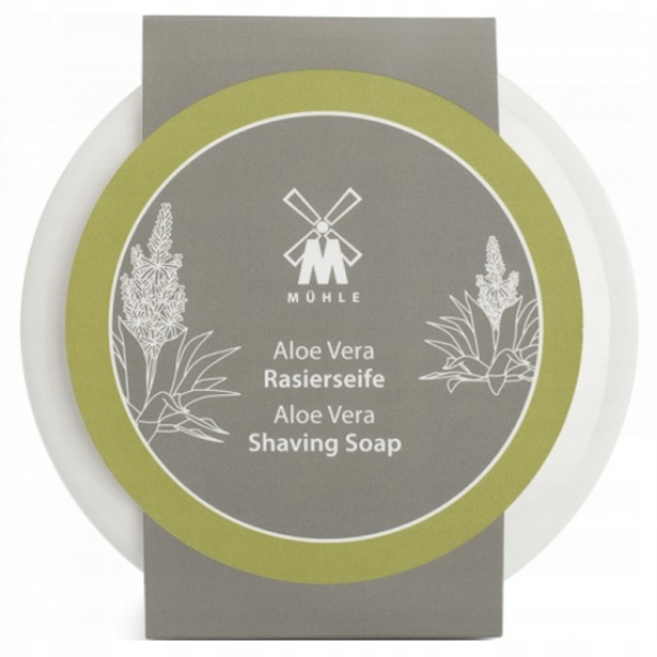 Mýdlo na holení v porcelánovém kelímku Muhle Aloe Vera vegan