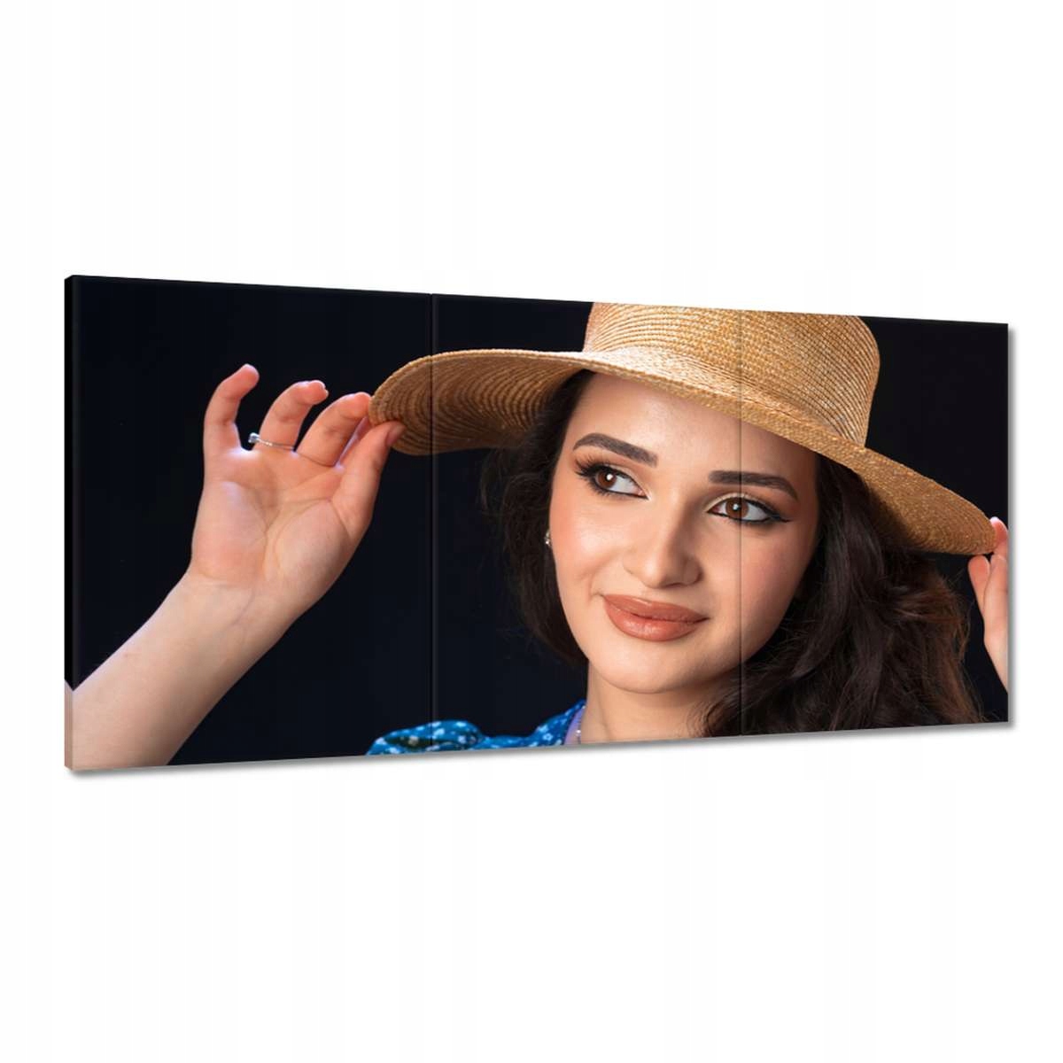 Obrazy 180x90 Žena v klobúku