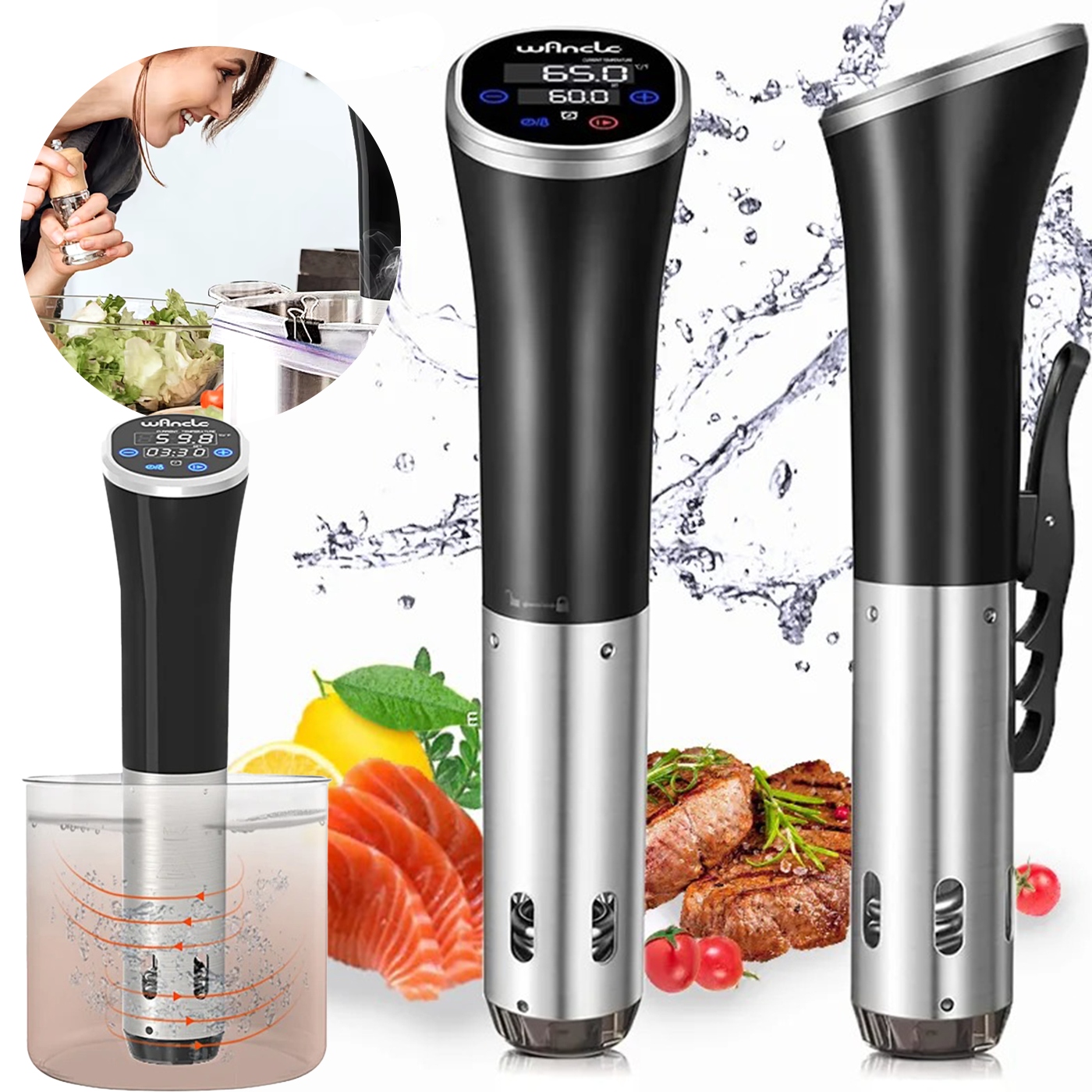 Cirkulátor na varenie Sous Vide 1100 W Kuchynské náradie