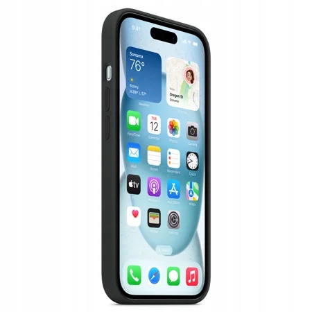 ETUI PLECKI DO APPLE IPHONE 15 SILICONE CASE MAGSAFE CZARNY BLACK Dedykowana marka Apple