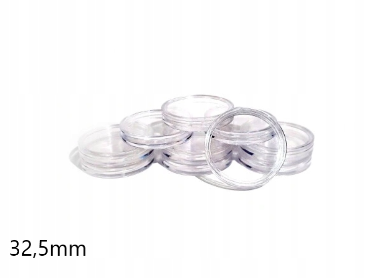 KAPSLE KAPSUŁY DO MONET 32,5 MM 1 SZT NA MONETY