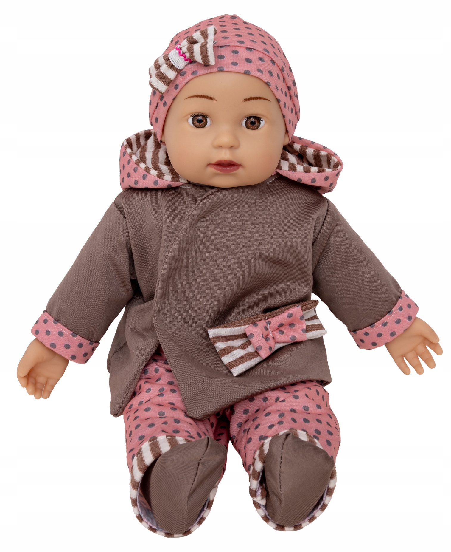 Lalka Bobas Niemowlak do wózka dla lalek Mówi Śpiewa po Polsku 40 cm DORIS Seria 101