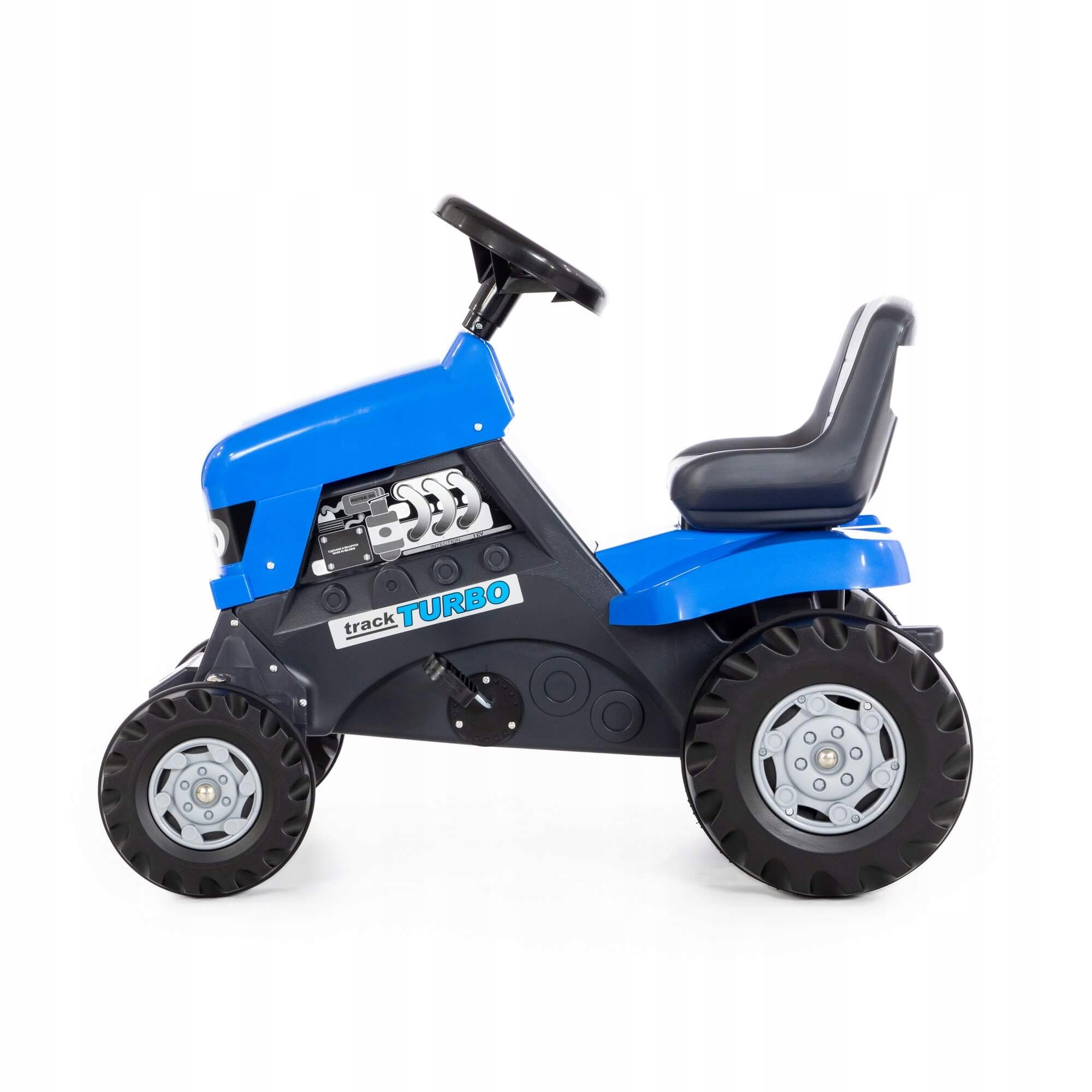 Traktor-jeździk na pedały "Turbo" (niebieski) Kod producenta 84620