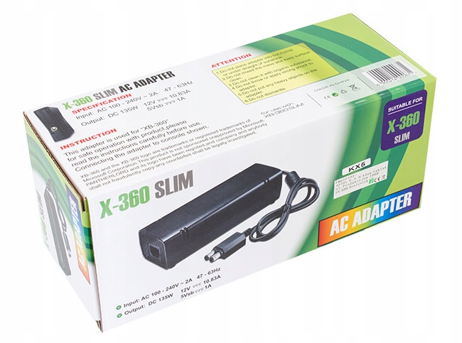 ZASILACZ ŁADOWARKA MICROSOFT XBOX 360 SLIM + KABEL Producent Aptel