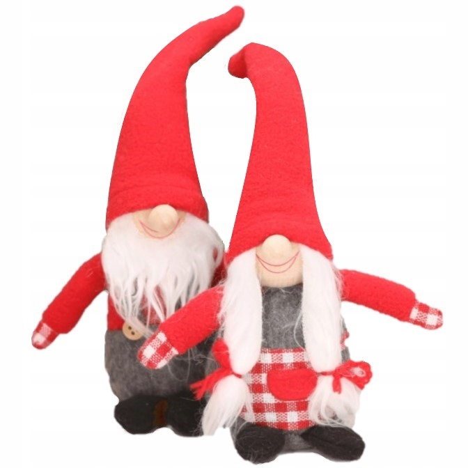 SKRZATY ŚWIĄTECZNE PARA POD CHOINKĘ MIKOŁAJ GNOM