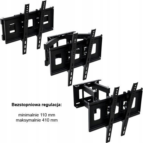 REGULOWANY UCHWYT ŚCIENNY TV LCD PLAZMA 26-65 CALI Marka Inna