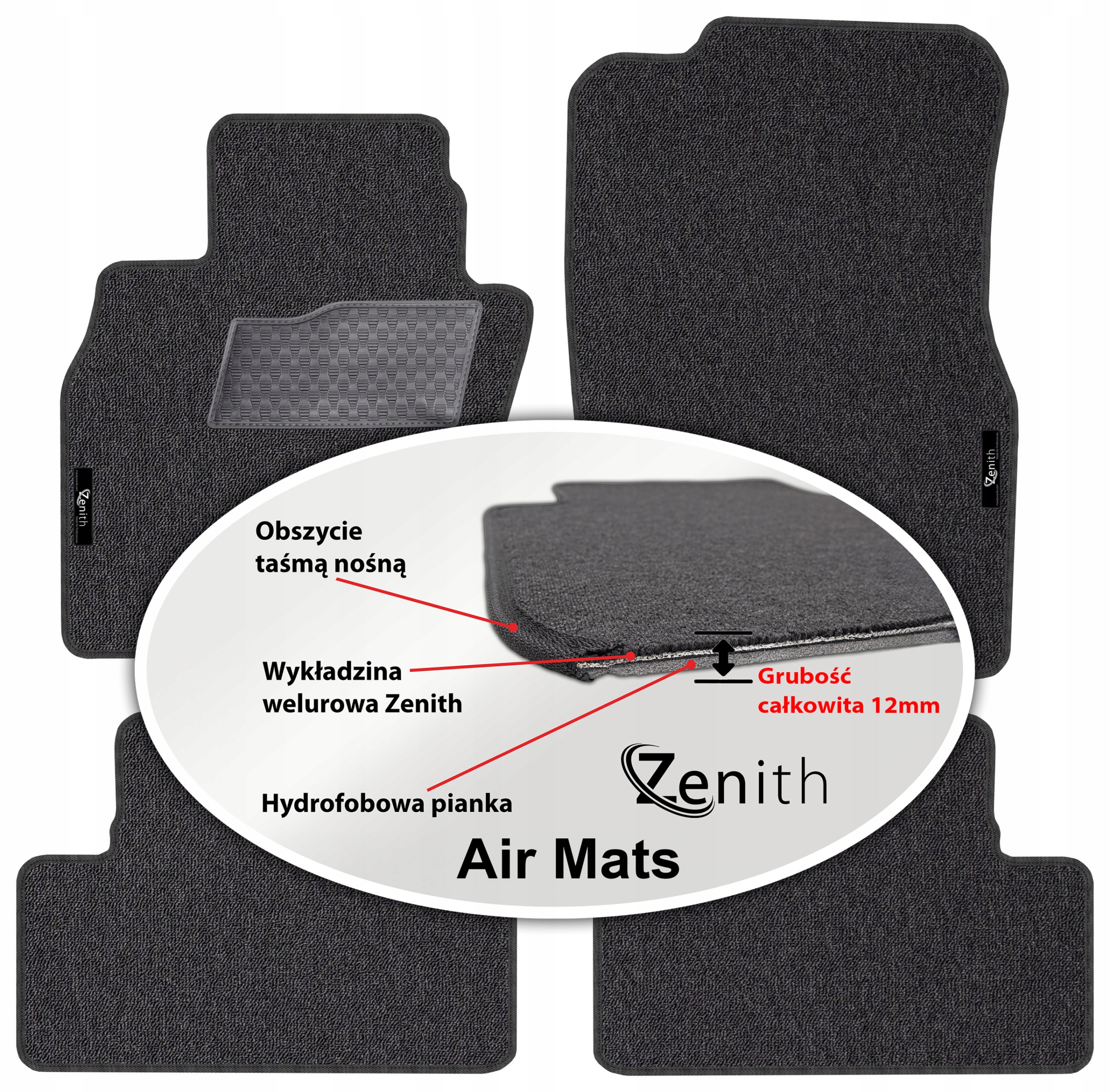 Mazda CX-60 od roku 2022. Velúrové koberčeky do auta Zenith Air Mats