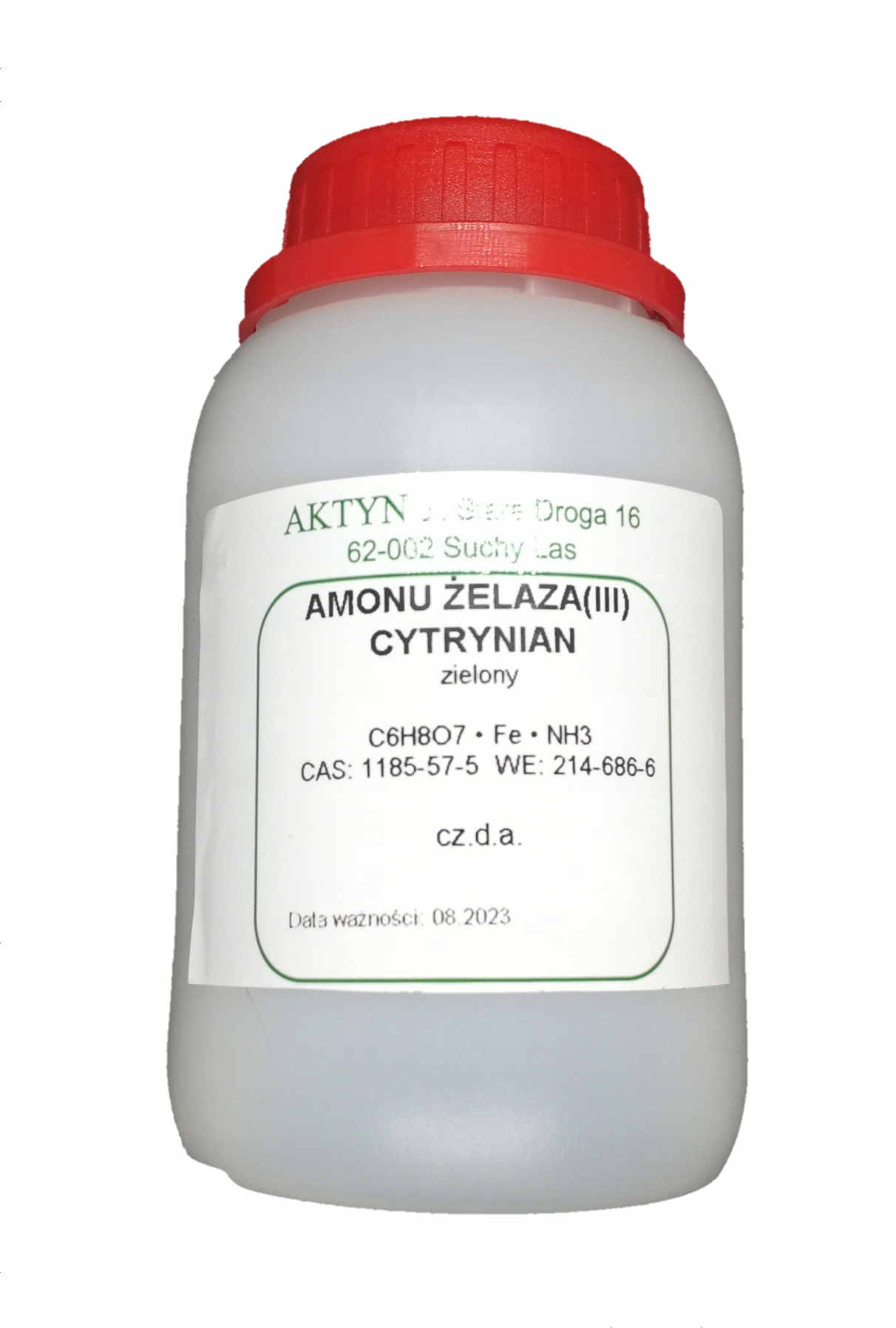 

Cytrynian Amonu Żelaza (zielony) cz.d.a. 100g.