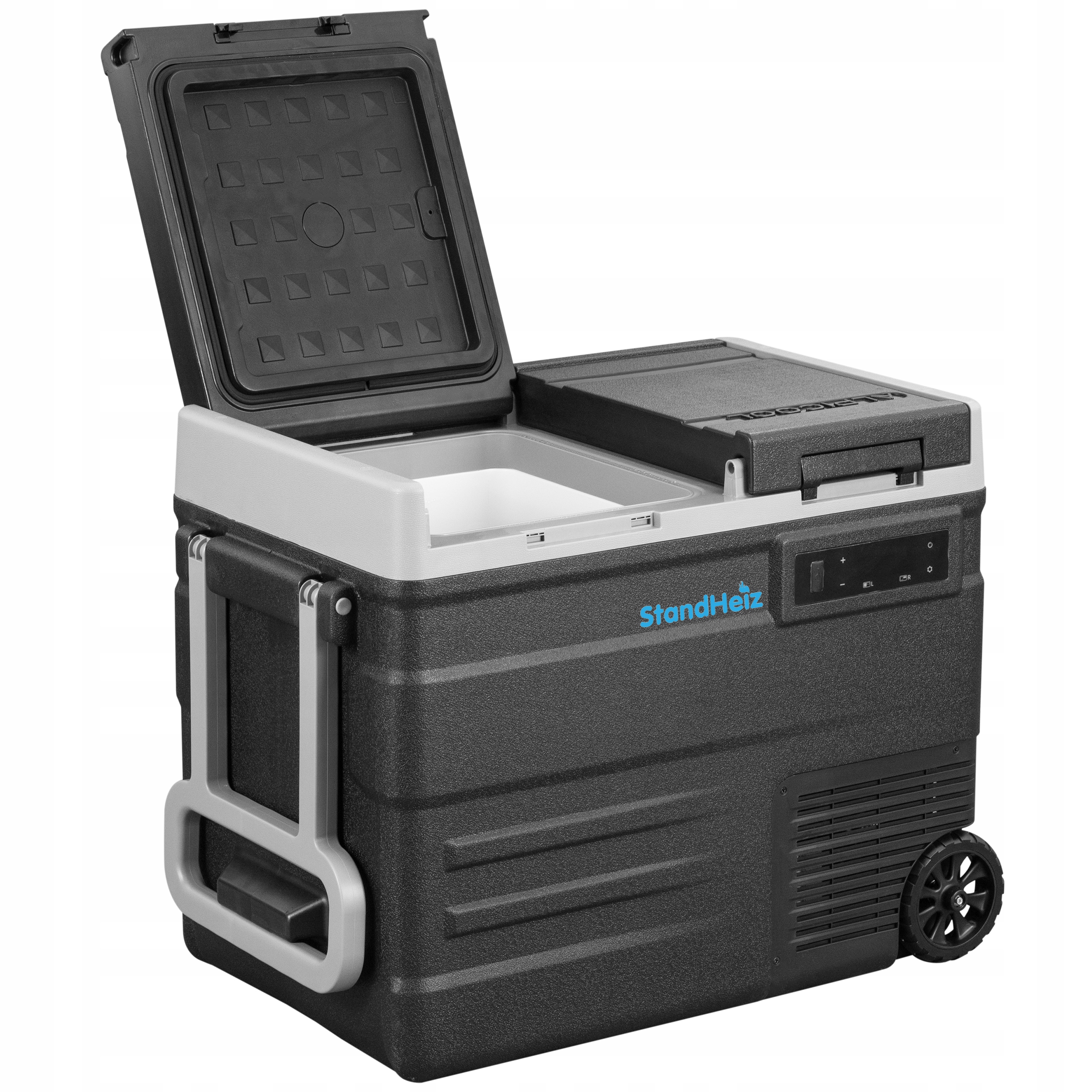 Turistická Dvoukomorová Chladnička Standheiz 50L 12V/24V/230V Pro Obytný Vůz