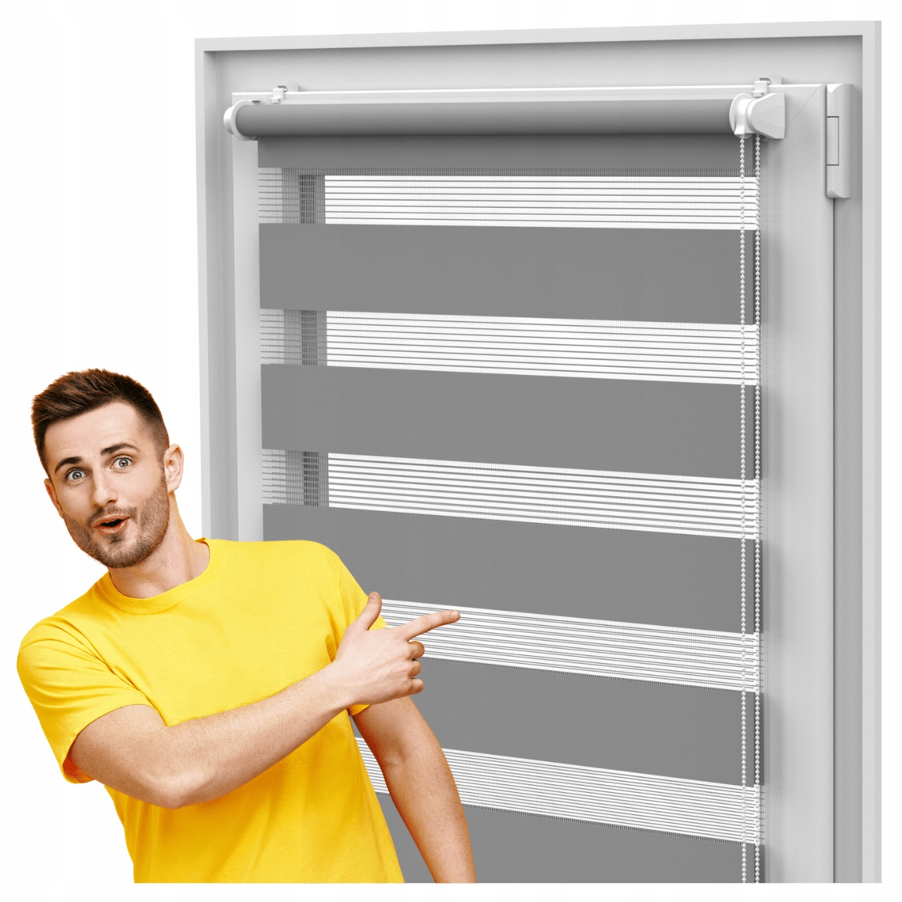 Roleta Dzień Noc na wymiar 101x150 cm rolety wewnętrzne 24 Tkanin