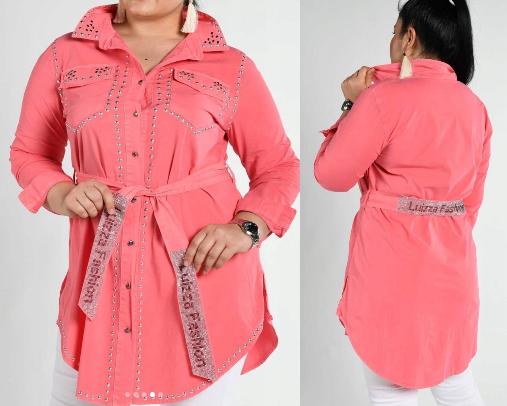 

tujkama_LUIZZA Premium Koszula Sukienka Jeans 44