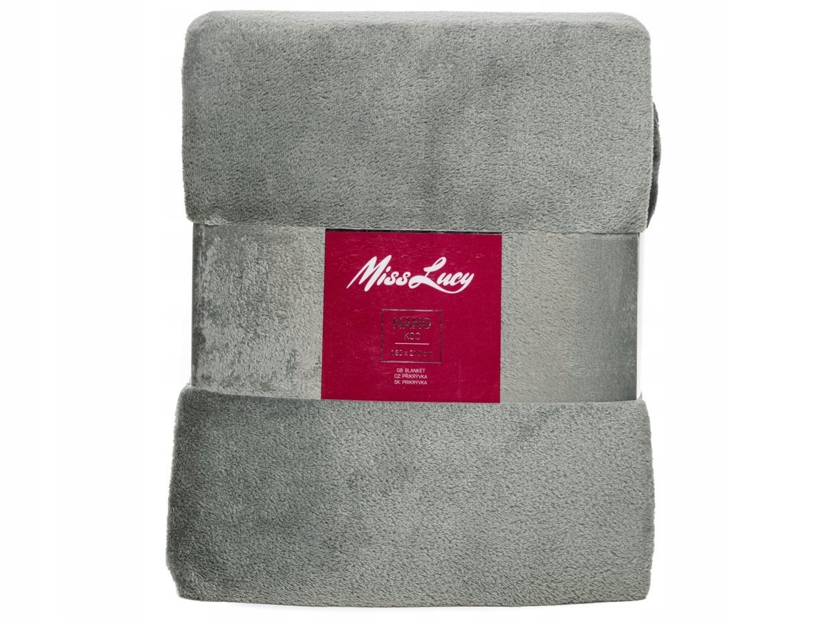 

Koc Pled Puszysty Miss Lucy Nano 160x210CM Szary