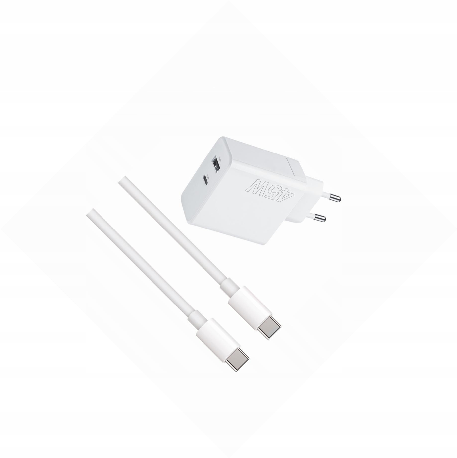 Szybka ładowarka 45W z długim kablem 2m 2 wejścia do Samsung Galaxy A73 5G