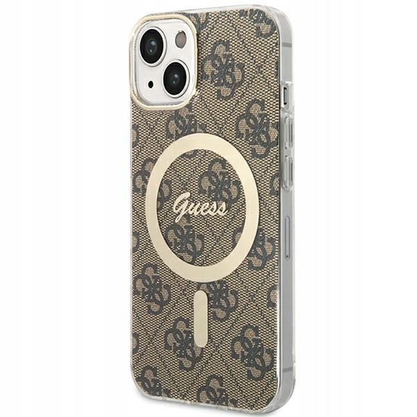 Guess iPhone 13 14 156.1" brązowy/brown hardcase 4G MagSafe