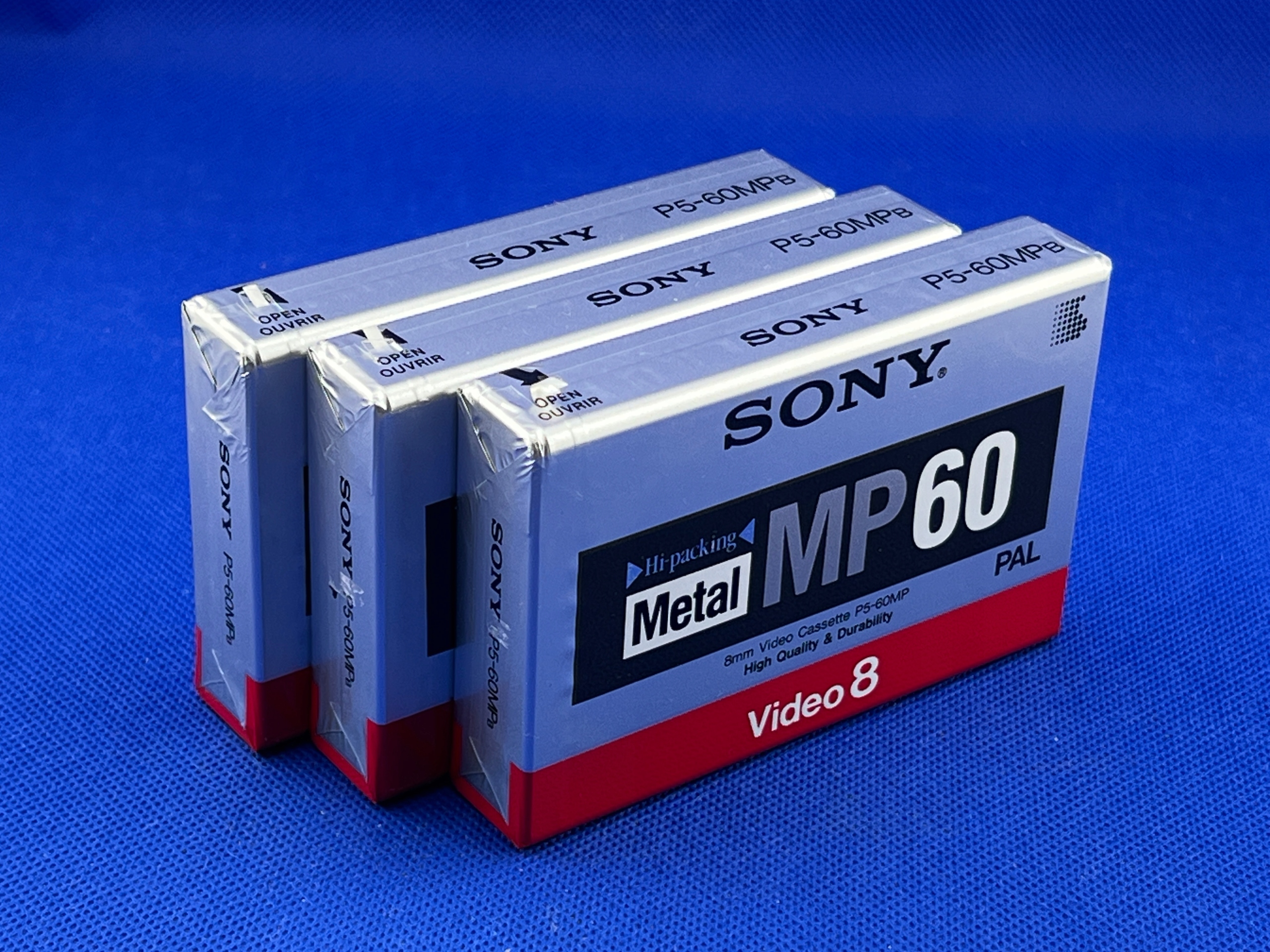 ZESTAW KASET WIDEO SONY VIDEO 8 METAL P5-60MPb>>>