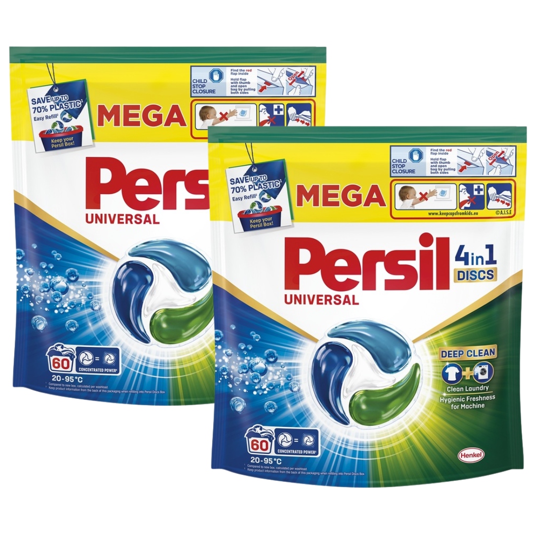 Levně Persil Discs Regular Kapsle na praní 4v1 60 ks x2