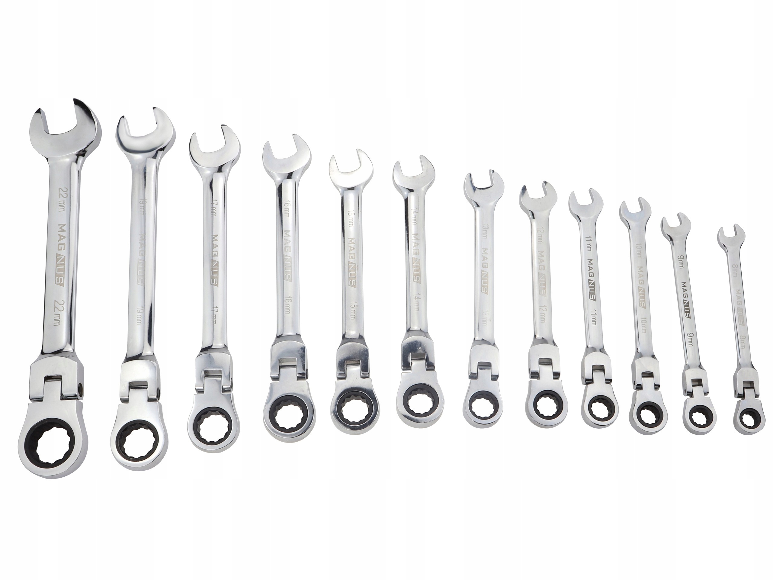 KLUCZE PLASKO OCZKOWE Z GRZECHOTKA LAMANE 8 22 MM Producent code MGS01851