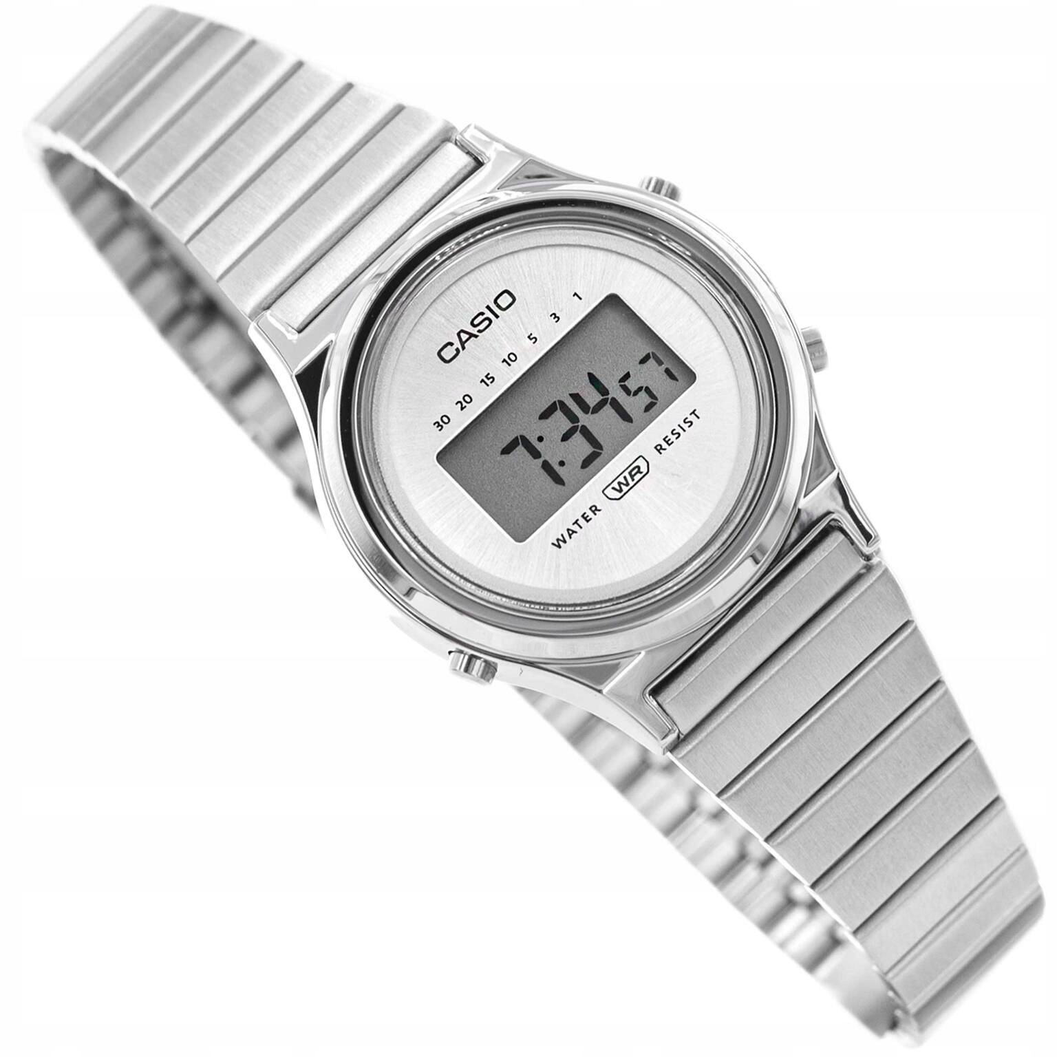 Dámské Hodinky Casio LA700WE-7AEF Vintage Stříbrné Na Náramku Datumovka