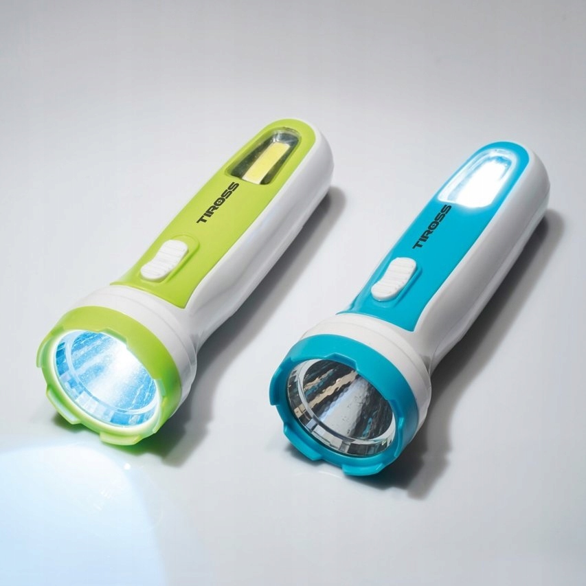 

Latarka prosta 1W Led 2W Cob 3xAA TS-1911 Tiross