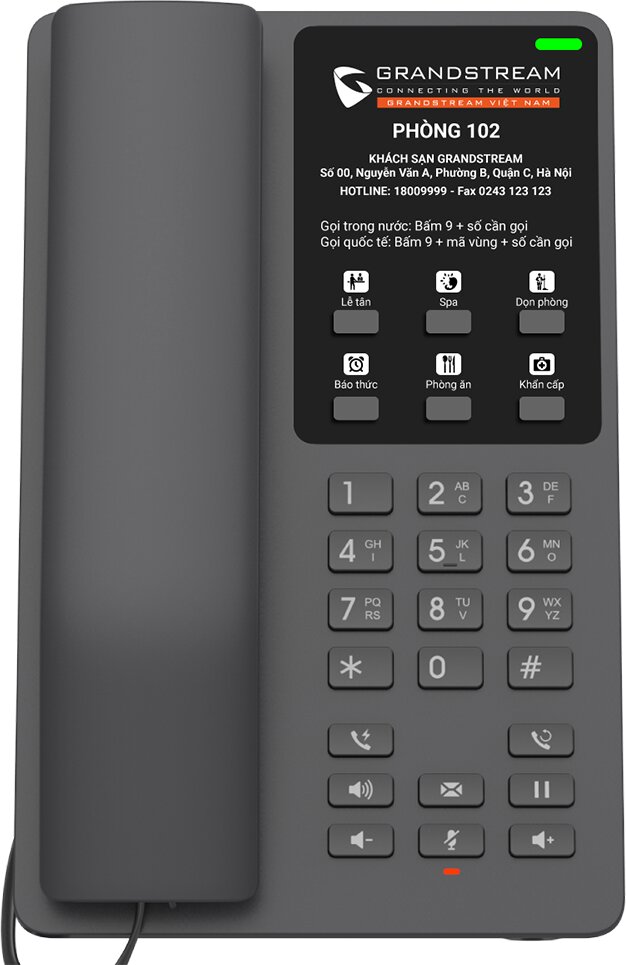 Stolný telefón Grandstream GHP621W