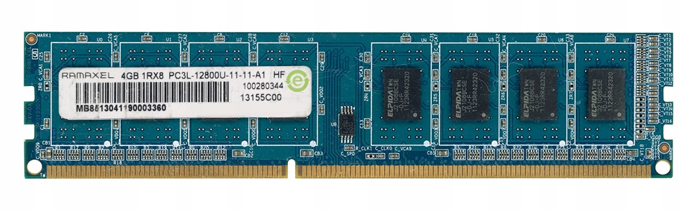 Ramaxel 4GB DDR3 1600MHz PC3L-12800U Non-ecc